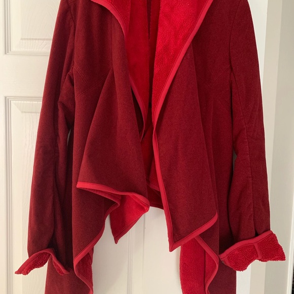 Cranberry colored cover up - Picture 3 of 3